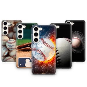 Baseboll Mobilskal Bat Ball Home Run Sport Passar till Samsung Galaxy S26 Ultra S25 FE S24 Plus S23 S22 S21 S20 A17 A16 A26 A37 A36 A55 A57