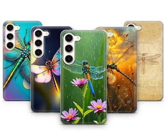 Capa para celular Libélula Boho Natureza Vida Selvagem para Samsung Galaxy S26 Ultra S25 FE S24 Plus S23 S22 S21 S20 A17 A16 A26 A37 A36 A55 A57