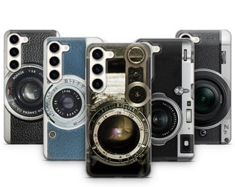 Old Retro Vintage Photo Camera Lens Phone Case For Samsung Galaxy S25, S24, S23, S22, S21, S20, Z Fold5, Z Flip6, Back Cover