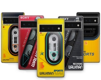 Walkman Phone Case Retro Music Cassette Player Cover For Pixel 9 Pro XL 8 Pro 7 6  Samsung Galaxy S25 Ultra S24 Pro S23 Plus S22 S21 S20