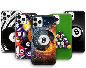 Custom Pool Ball Phone Case, Tough Phone Cover, Unique Gift for