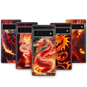 Fire Dragon Phone Case Fantasy Beast Cover For Pixel & Samsung Galaxy