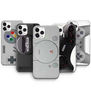 Gammalt Playstation-telefonskal, spelkonsol, iPhone-skal, 17 ProMax, 16 Pro, 15 Plus, 14, 13 Mini, 12, 11 X, XS & Pixel-skal, 10 ProXL, 9 Pro 8