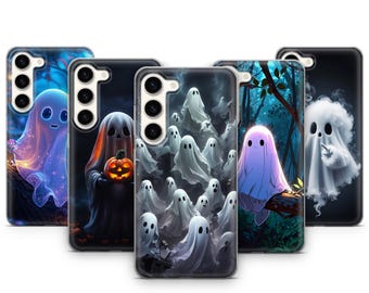 Ghost Phone Case Cute Halloween Scary Spirit Fit For Samsung Galaxy S26 Ultra S25 FE S24 Plus S23 S22 S21 S20 A17 A16 A26 A37 A36 A55 A57