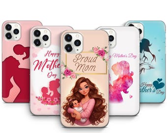 Girl Mom Phone Case Boy Mother iPhone Case 17 ProMax 16Pro 15 Plus 14 13 Mini 12 11 X XS & Pixel Cases 10ProXL 9 Pro 8