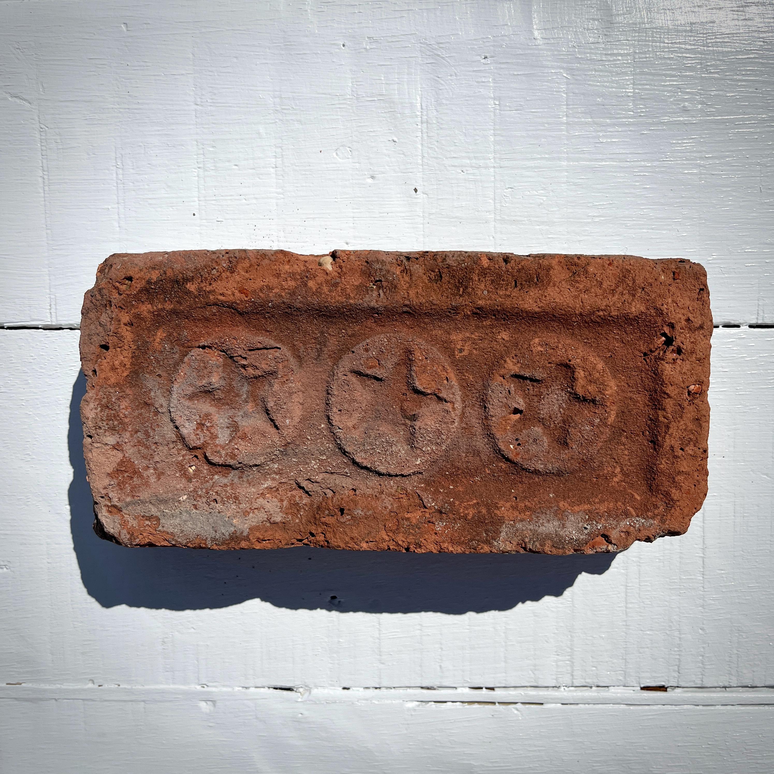 西冷印社　古印材　③ Vintage Reclaimed Three Star Brick – Hudson Valley, NY (late 1800s