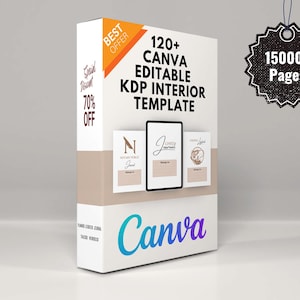 120+ modelli interni KDP modificabili Canva