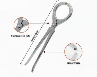 Hoof Tester: 19" Stainless Steel Farrier Tool for Livestock and Veterinary