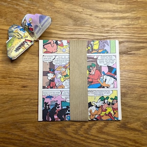 Carta per origami Paperone Fumetti vintage 12 x 12 cm – 20 fogli, anni '90 | Riciclaggio della carta artigianale | pagine di fumetti | Fai da te retrò e scrapbooking