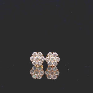 Flower Earring YG 14K
