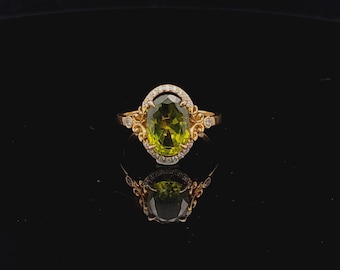 Ring With Green Stone