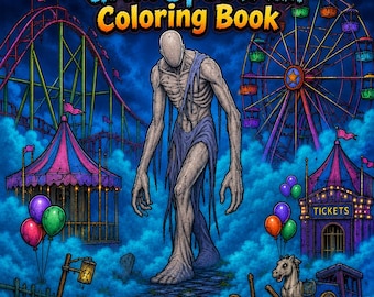 Other Worldly Creatures | Adult Coloring Book | 40 Printable Pages | Digital Download | Grim Spectrum | Fantasy Creature Coloring Book