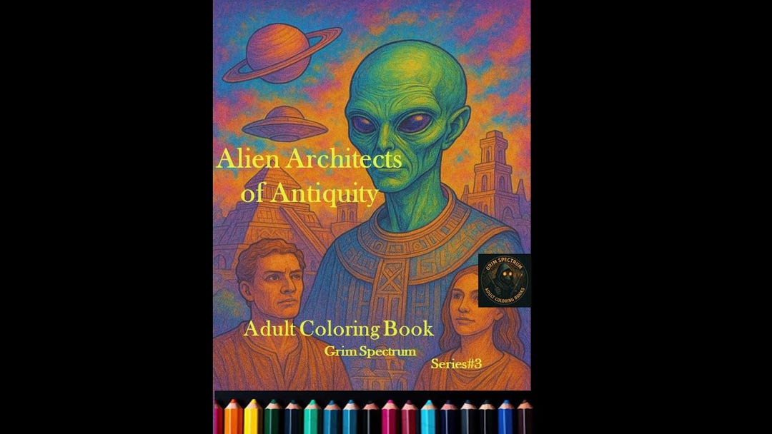 Alien Architects of Antiquity - Adult Coloring Book Pages Level II ...