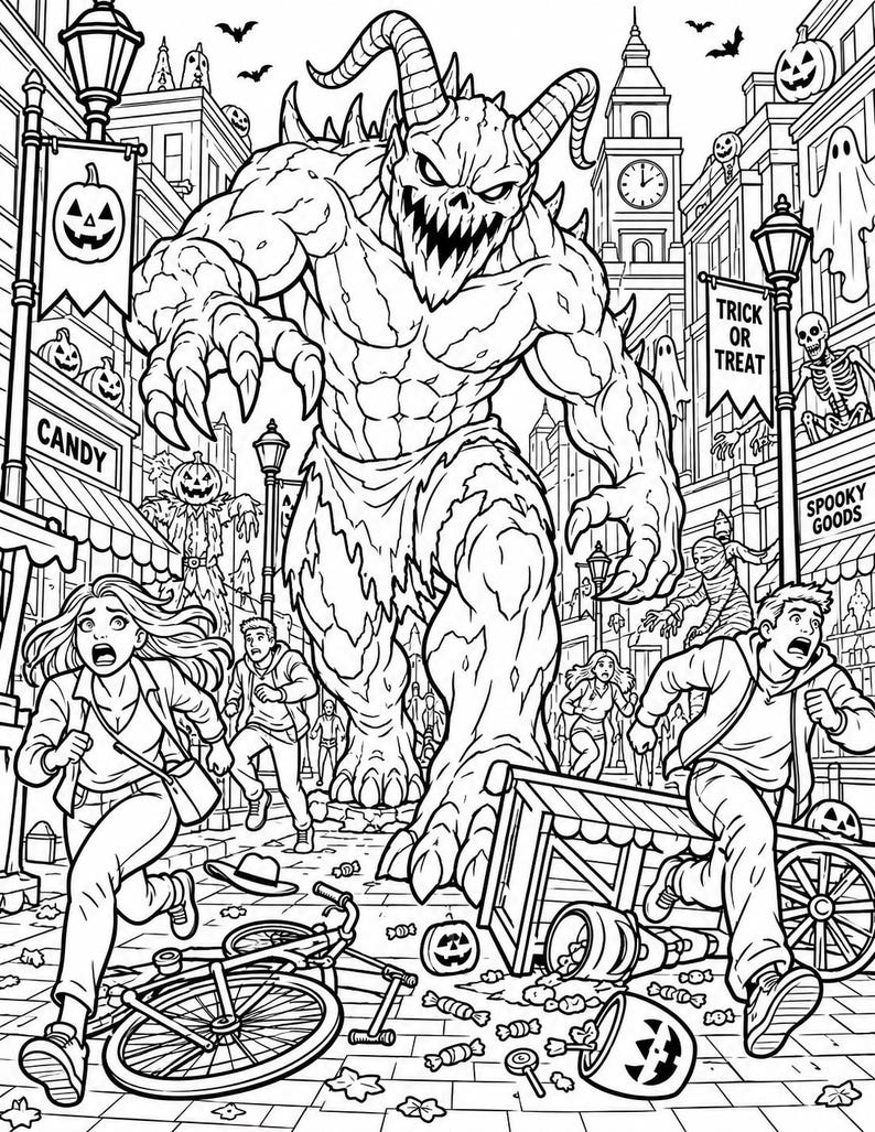 Scary Coloring Pages — Example 1