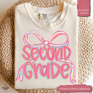Comfort Colors® Second Grade Teacher Shirt, Back to School 2nd Grade Tee, Teacher Appreciation Gift, Cute Elementary School