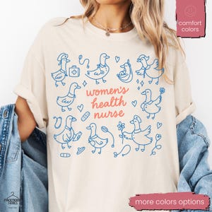 Frauen Krankenschwester Shirt: Obgyn Geschenk, Comfort Farben Baumwolle T-Shirt
