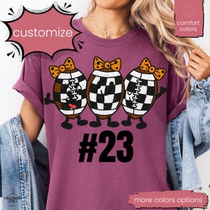 Comfort Colors Football Mom Shirt: Kids Jersey Number Tee