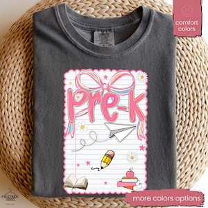 Comfort Colors® Pre-K Teacher Shirt, Pre-K Squad, Preschool Crew, PreK Teacher Shirt, Pre-K Teacher Team Shirts, PreK TShirt, Pre K T-Shirt