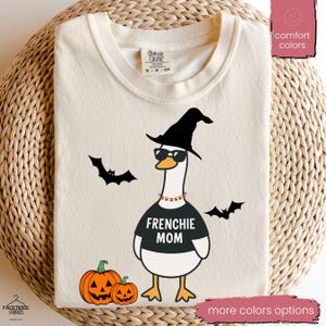 Camiseta de Halloween de Bulldog Francés, Camiseta de Mamá Bulldog Francés con Colores Cómodos, Camiseta de Mamá Bulldog Francés, Regalo para Amantes del Bulldog Francés, Camiseta de Mamá Bulldog Francés