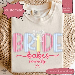 Personalized Hen Party T-Shirts: Team Bride, Bridal Party Matching Tops