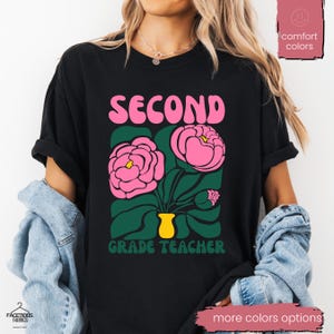 Comfort Colors® Second Grade Teacher Shirt, Back to School 2nd Grade Tee, Teacher Appreciation Gift, Cute Elementary School
