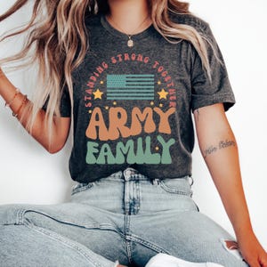 Proud Army Family Shirts, Custom Army Family Outfits, Army Graduation Shirt, Military Family Shirts, Patriotic Shirt, 4th of July Shirt