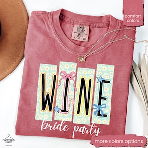 Wine Bachelorette Party Shirts, Bachelorette Party Shirts, Retro Bride Babe Shirt, Bride Shirt, Team Bride Shirt, Bridesmaid Party Shirt