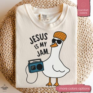Jesus Is My Jam, maglietta cristiana, regalo cristiano Comfort Colors®, maglietta di GESÙ Cristo, regalo per cristiani, maglietta divertente di Gesù, maglietta per mamme cristiane