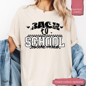 Comfort Colors® Second Grade Teacher Shirt, Back to School 2nd Grade Tee, Teacher Appreciation Gift, Cute Elementary School