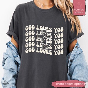 Fruits of the Spirit Comfort Colors® Shirt, Christian Shirts Gifts for Women, Botanical Shirt, Fruit Shirts, Christian Apparel, Trendy Shirt
