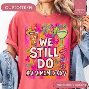 Personalized Roman Numeral T-shirt, Comfort Colors® Custom Anniversary Date Shirt, Matching Couples Outfit, Honeymoon Shirt, Wedding Tee