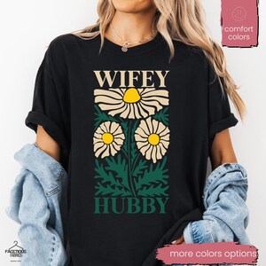 Wifey and Hubby Shirt, Wedding Party Shirt, Honeymoon Shirt,Wedding Shirt,Wife and Hubs Shirts, Just Married Shirts