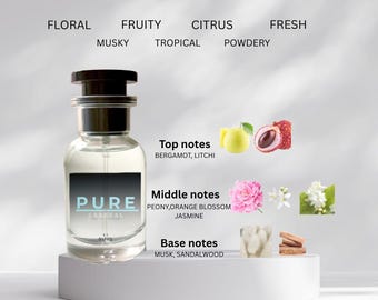 Floral Fruity l Musk| Peony, Litchi & Bergamot| Soft Sandalwood Base|  Perfect Bridal Showers Fragrance Gift