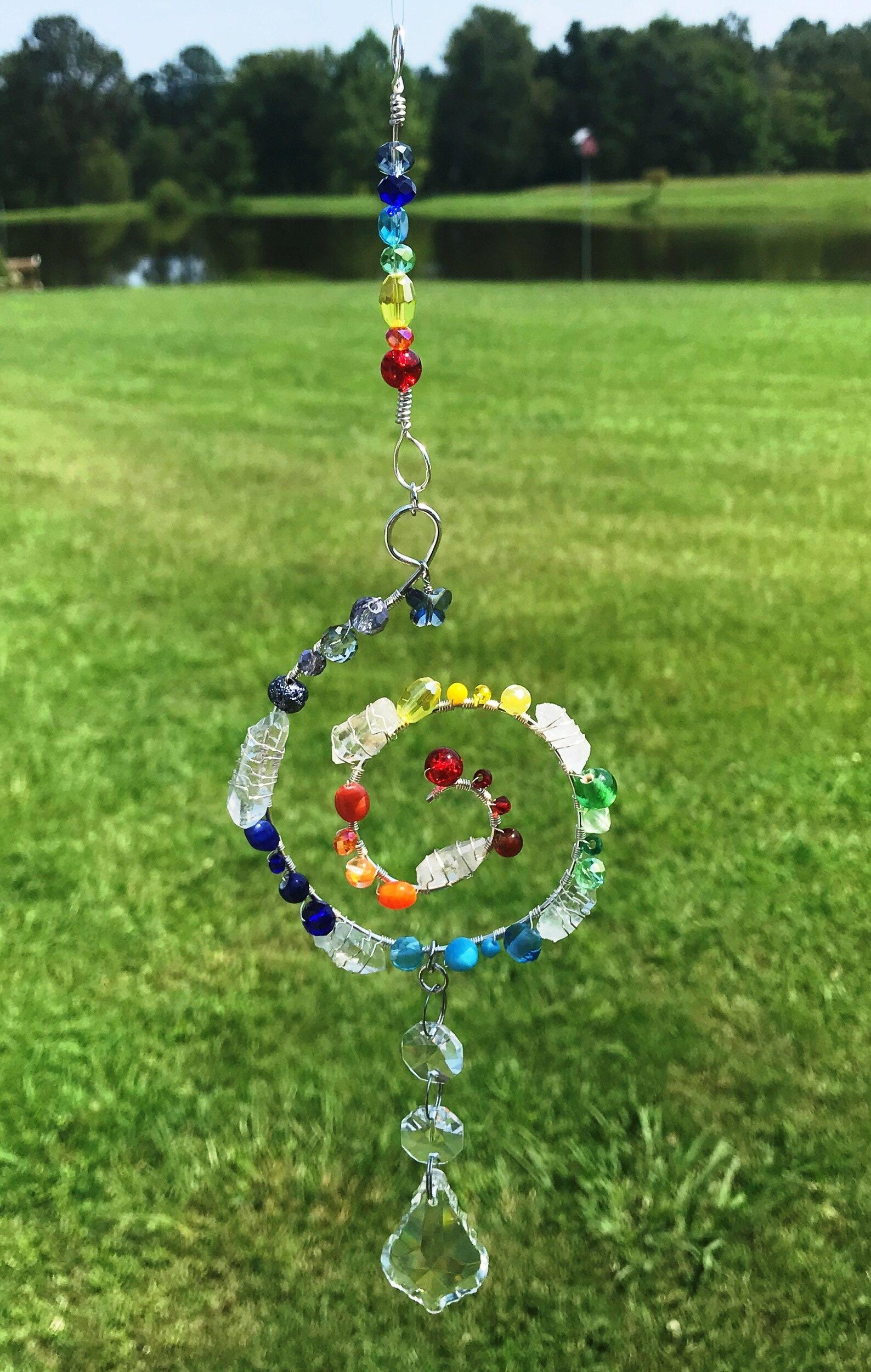 Sun Catching Device Wire Wrapped Sun Catcher - Etsy
