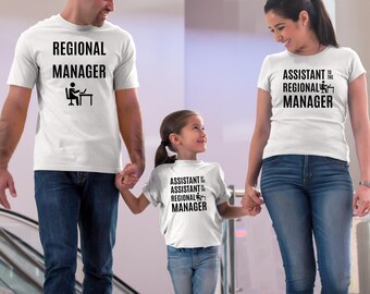Regionsleiter Shirt, Assistent des Regionsleiters, Das Büro Shirt, Vatertagsgeschenk, Familien Shirts, 1.passendes Familien T-Shirt