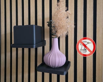 PANELUP shelf for acoustic panels - no drilling required | various sizes