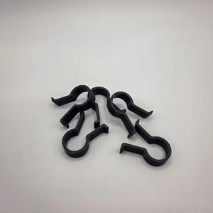 Plant clips for acoustic panels – 3D printed, tool-free installation, for easy wall greening image 3