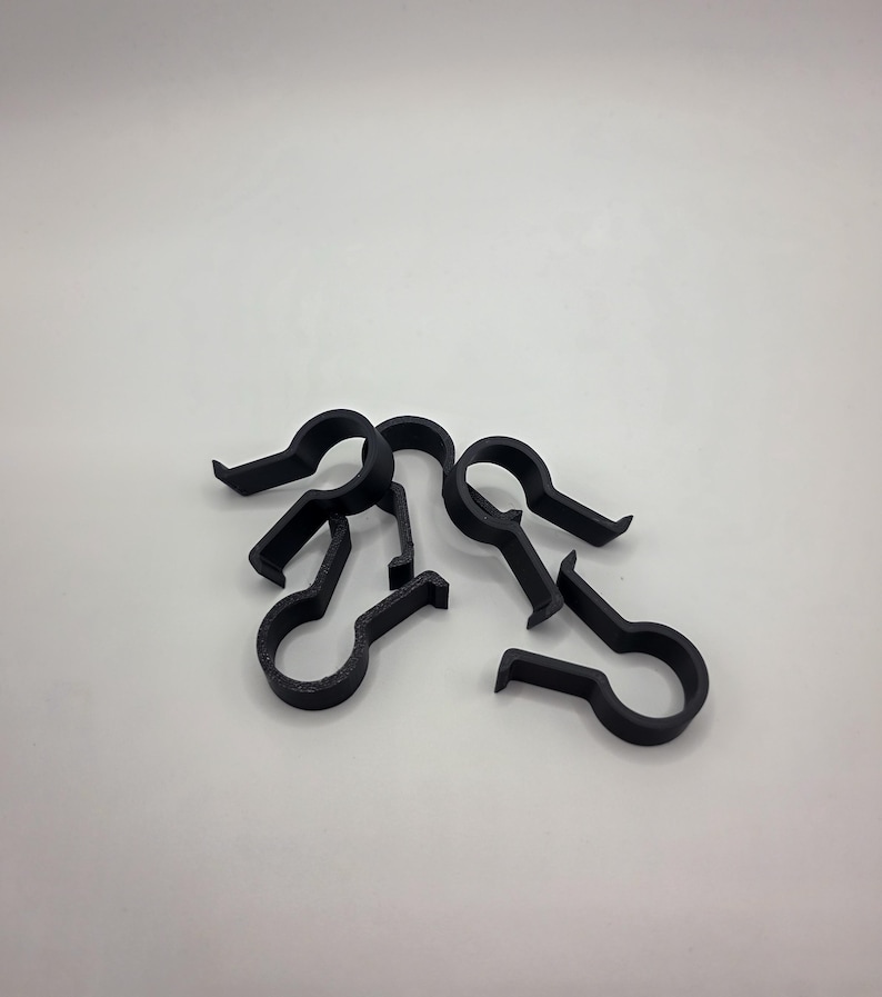 Plant clips for acoustic panels – 3D printed, tool-free installation, for easy wall greening image 3