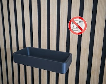 Shelf for acoustic panels - no drilling required | various sizes