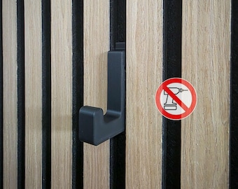 1HOOKE Coat hooks for acoustic panels - no drilling required - Practical accessory