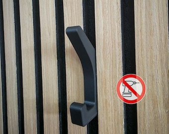 2HOOKE Coat Hooks for Acoustic Panels - No Drilling Required - Practical Accessory