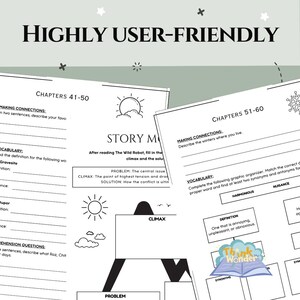 May include: Black and white printable worksheet with the text "Story Mountain" and a graphic organizer for students to fill in the problem, climax, and solution of a story. The worksheet is designed to help students understand the structure of a story.