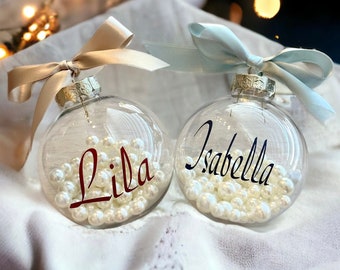 Custom Holiday Ornament, Family Christmas Tree Decor, Personalized Christmas Keepsake, Holiday Wedding Gift, Bridesmaid Proposal