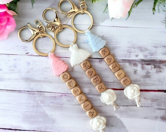 Bridesmaid Proposal, Personalized Keychain, Bachelorette Party Favors, Bridal Party Keepsake, Bridal Shower Hostess Gift