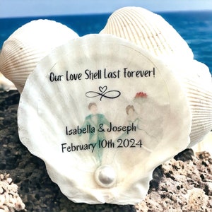 Wedding Guest Favors, Beach Wedding Shower Favors, Bulk Wedding Favor Bags, Custom Seashell Decorations, Wedding Place Setting Favors