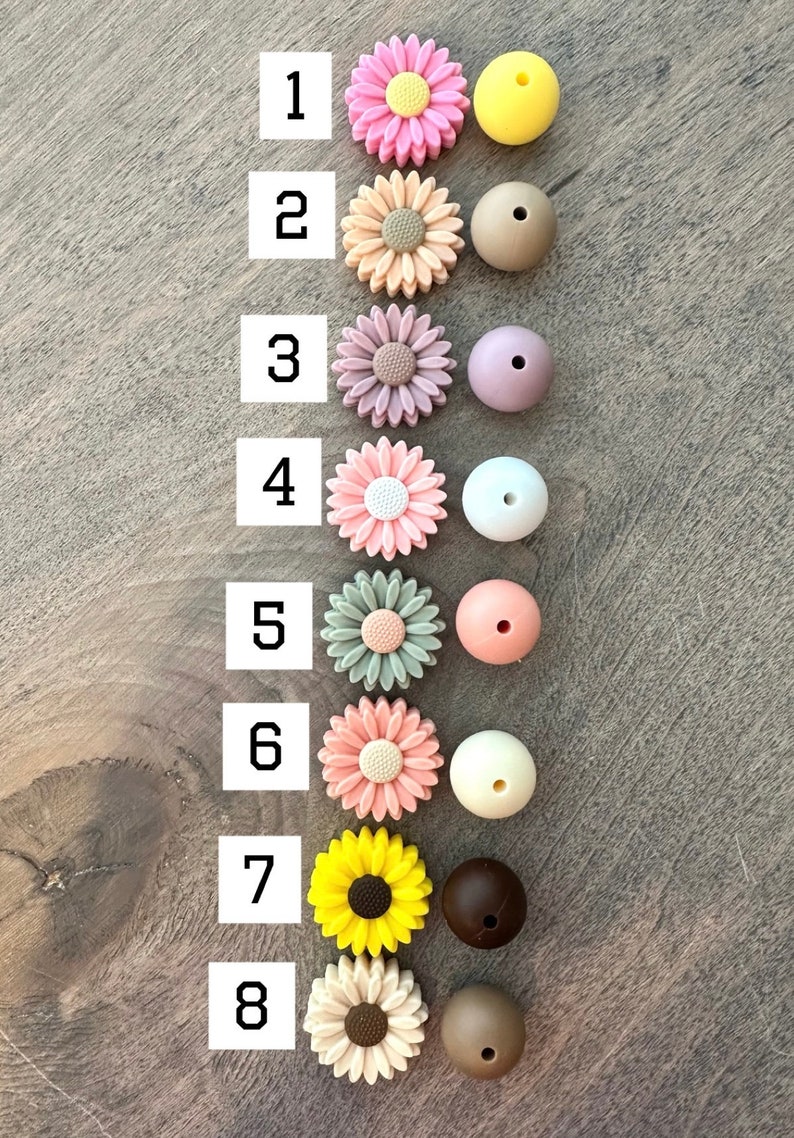 Bridesmaid Flower Name Keychain, Customizable Bachelorette Party Gifts, Flower Girl Proposal, Personalized Beaded Keychain, Inexpensive Gift image 2