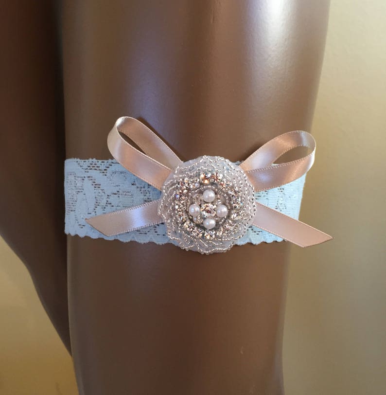 Lace Bridal Garter Ivory Bridal Garter Pearl Bridal Garter Lace Garter Bridal Garter Wedding Garter Rhinestone Bridal Garter Garter