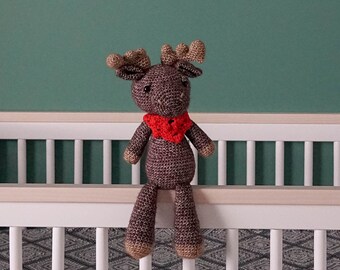 Hoss Moose - Crochet Amigurumi Doll - Woodland Creatures