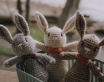 Crochet Bunny - Amigurumi Toy - Handmade Stuffed Rabbit