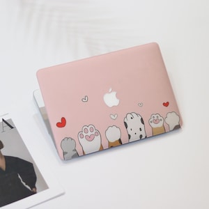Cute Cartoon Cat Claw Heart Macbook Air Case | Hard Laptop Case for Macbook Air 11/13/15 Pro 13/14/15/16 2021 2022 2023 Cover |Laptop Sleeve